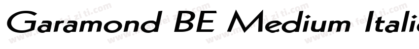 Garamond BE Medium Italic Expert字体转换